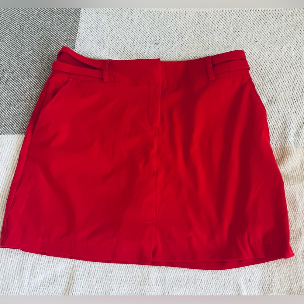 Vibrant red Swing brand golf skort